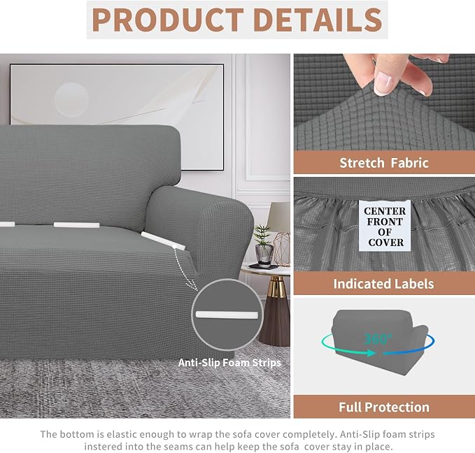 Easy-Going 100% Waterproof Oversized Loveseat Cover, Couch Cover - Image 4