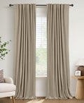 Faux Linen Total Blackout Curtains by 100BlackoutShield