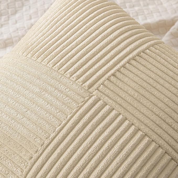 MIULEE Natural Beige Decorative Throw Pillow Covers - Image 2