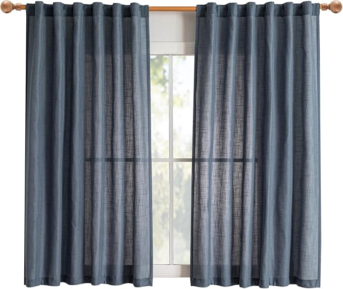 MYSKY HOME Short Semi Sheer Curtains - Image 2