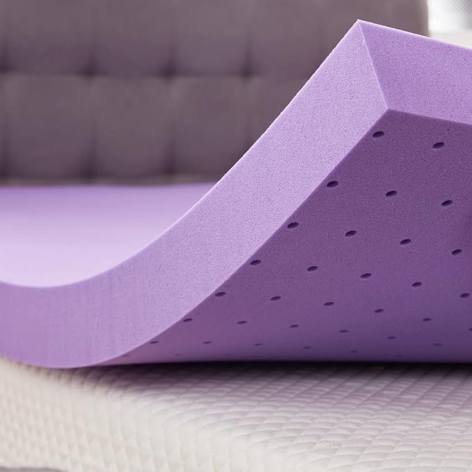 SINWEEK 3 Inch Gel Memory Foam Mattress Topper Ventilated Soft Pressure Relieve Mattress Pad, Breathable Bed Topper, CertiPUR-US Certified, Full Size
