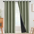 SimpleHome Light Sage 100% Blackout Curtains Room Darkening Living Room 96 | by SimpleHome