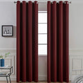 Yakamok Room Darkening Curtains 52x96 inch Length Burgundy Red-Living Room | 2 by Yakamok