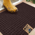 GORILLA GRIP® Ultra Absorbent Front Door Mat Outside Entrance, Traps Dirt and by Unknown