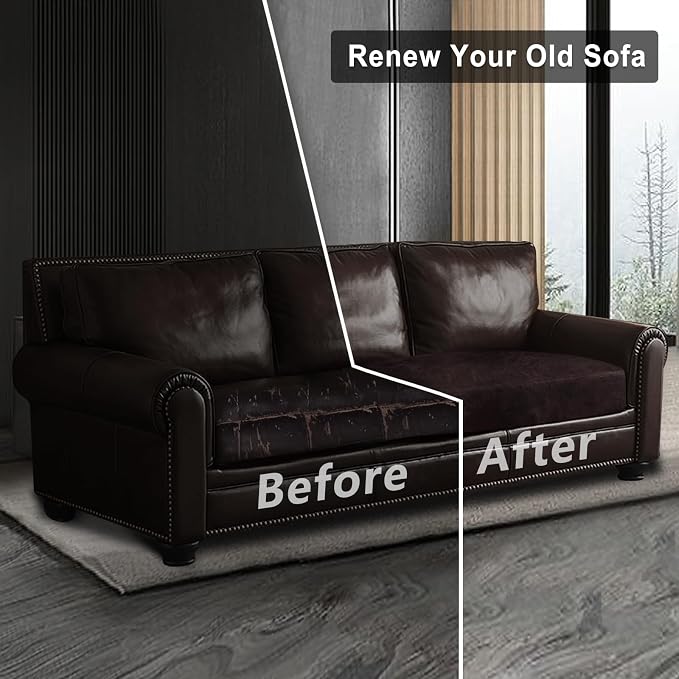 ANARACHON Leather Look Couch Cushion Covers Sofa Seat Slipcovers Sets Couches - Image 7