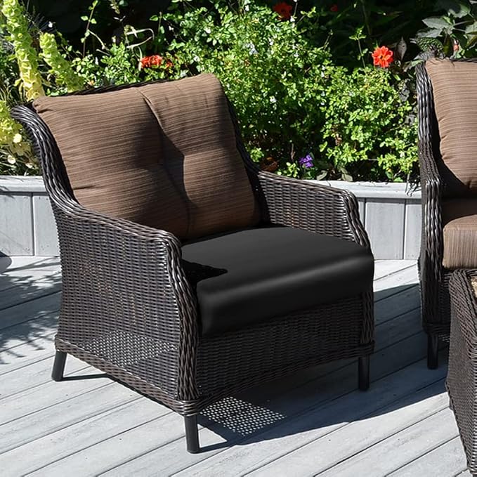 Fuloon Faux Leather Couch Cushion Slipcover, Waterproof Stretch Covers - Image 9