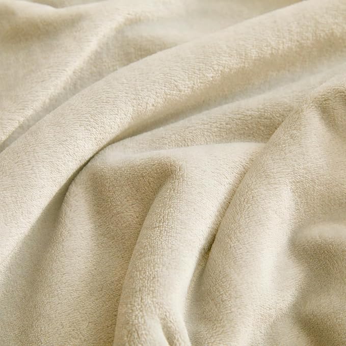 KMUSET Fleece Blanket Grey Queen Size Lightweight Cozy Plush Microfiber Solid - Image 7