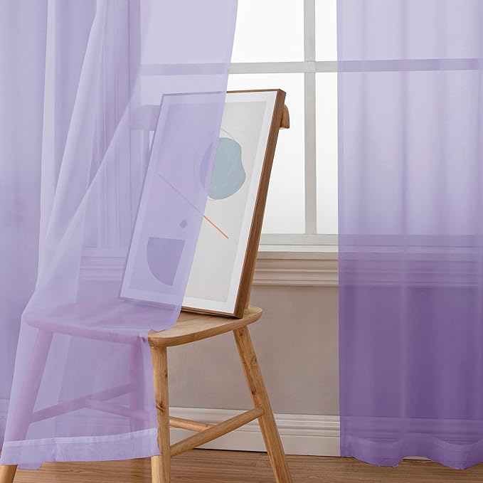 Extra Long Sheer Curtains 96 inches Long - Image 4
