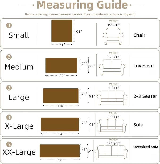 Couch Cover for Dogs Washable Sofa Cover, Sectional Couch Covers, Sofa Covers - Image 2