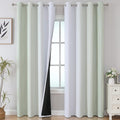 Sage Green and Greyish White Ombre Blackout Curtains by ESTELARTEXTILER