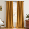 INOVADAY 100% Blackout Linen Curtains by INOVADAY