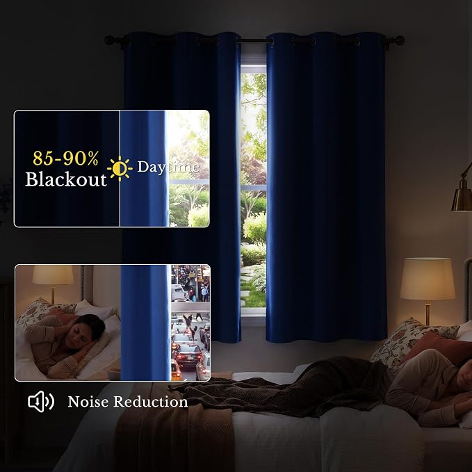 NICETOWN Thermal Insulated Grommet Room Darkening Curtains/Draperies/Panels - Image 3