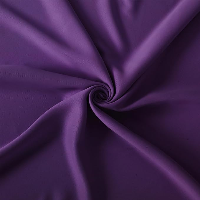 Purple Thermal Blackout Curtains/38 x 54 Inch/Set of 2 Panels Room Darkening - Image 5