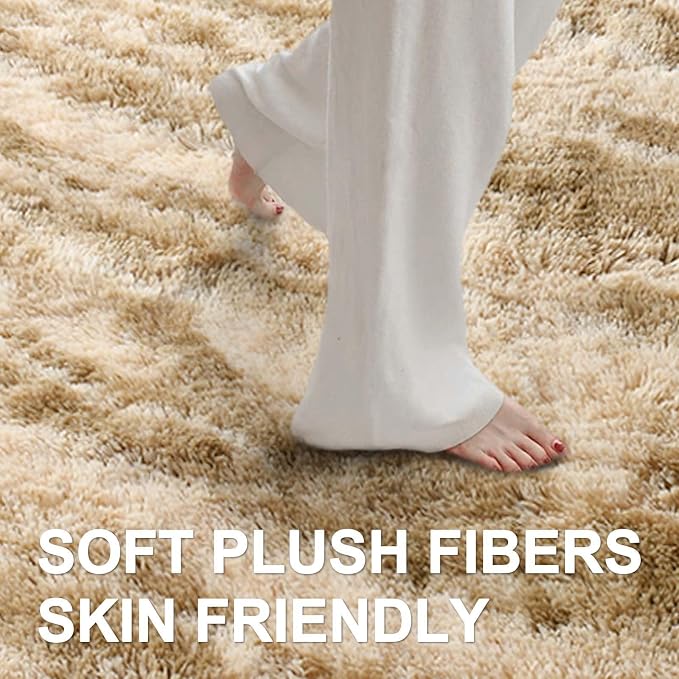 7x10 Ft Extra Large Shag Rugs for Living Room, Ultra Soft Fluffy Furry Area - Image 4