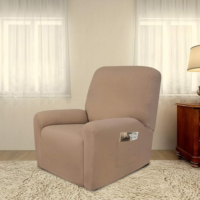 PureFit Stretc Recliner Chair Covers Fleece Soft Couch Covers - Image 2