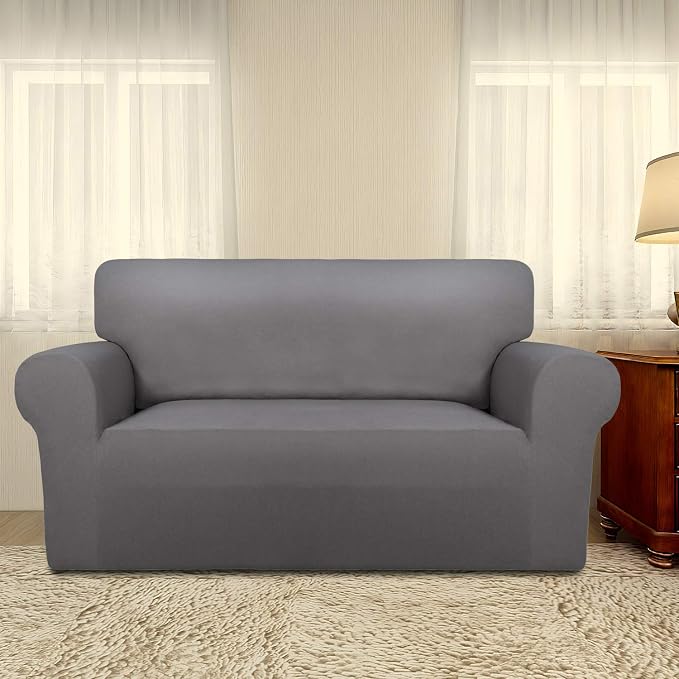 PureFit Stretch Loveseat Covers Fleece Couch Covers - Image 2