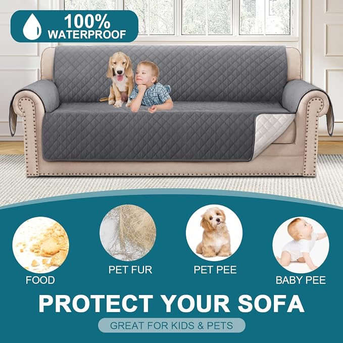 Turquoize 100% Waterproof Couch Cover Sofa Covers Washable Couch Covers - Image 2
