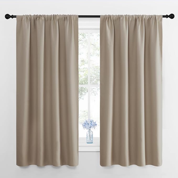 NICETOWN Window Curtains for Bedroom, 2 Panels, W42 x L48 -Inch, Home by NICETOWN