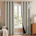 NICETOWN 100% Blackout Curtain Panels 84 inch Long by NICETOWN