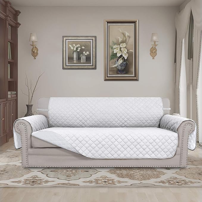 Easy-Going Reversible Couch Cover, 4 Seater Sofa, Washable Slipcover - Image 2