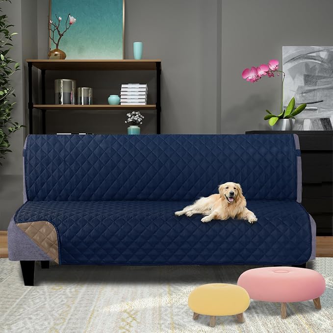 U-NICE HOME Futon Sofa Covers 68''Armless Couch Cover, Pet Friendly, Elastic - Image 2