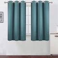 Sea Teal Thermal Blackout Curtains/38 x 54 Inch/Set of 2 Panels Room Darkening by Lemomo