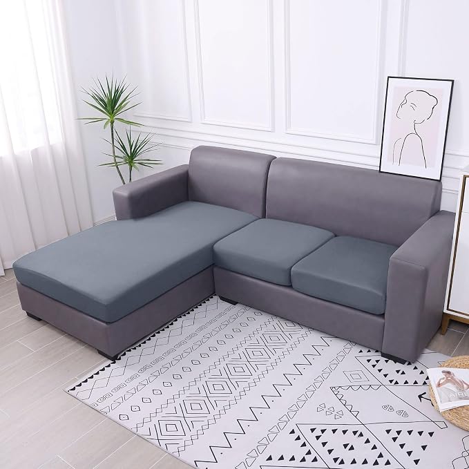 Waterproof Sectional Sofa Cushion Covers, L Shape Couch Slipcovers | L Shape - Image 7