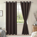 Blackout Curtains for Bedroom, 52 x 84 Inches Long, 2 Panels | Thermal by Hiasan