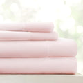 Linen Market 4 Piece King Sheet Set - Breathable, Double-Brushed Patterned Cooling Sheets – Oeko-TEX Certified Ultra Soft & Wrinkle-Free 16" Deep-Pocket King Sheets - Easy Care My Heart Pink
