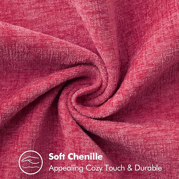MIULEE Decorative Couch Throw Pillow Covers 18x18 Inch Hot Pink 2 Pack | - Image 4