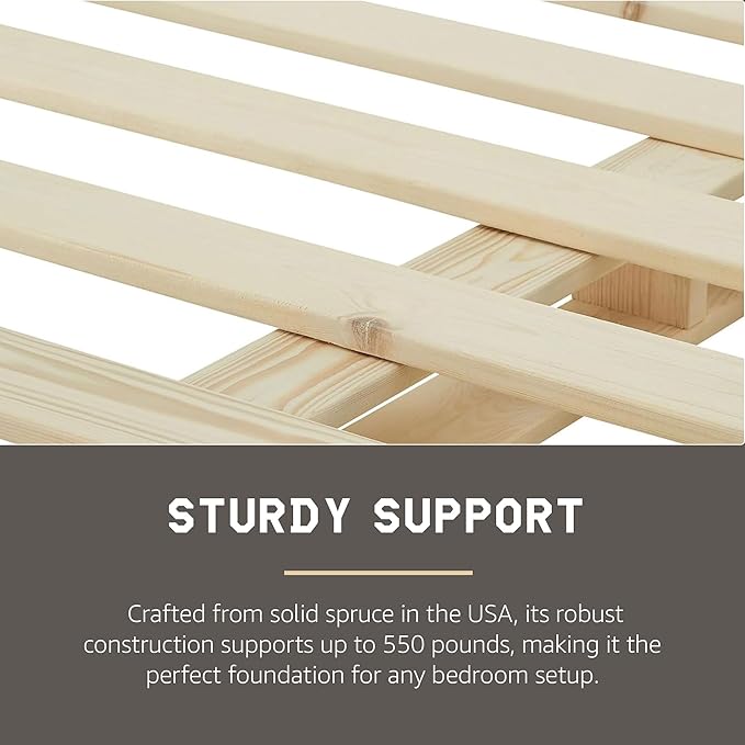 Hercules 8 Inch High Profile Foundation Mattress Box Spring Replacement, Full