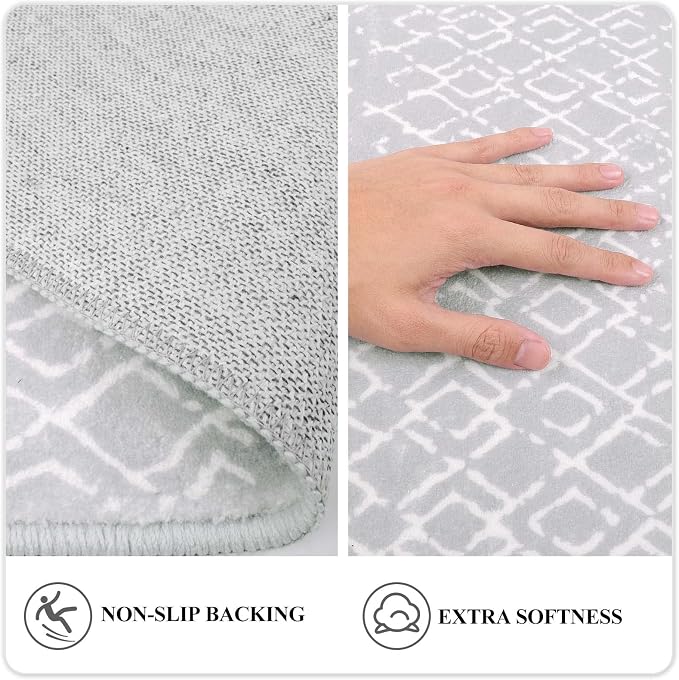 Lahome Moroccan Rugs for Entryway 2x3 Small Non-Slip Kitchen Rug Throw - Image 8