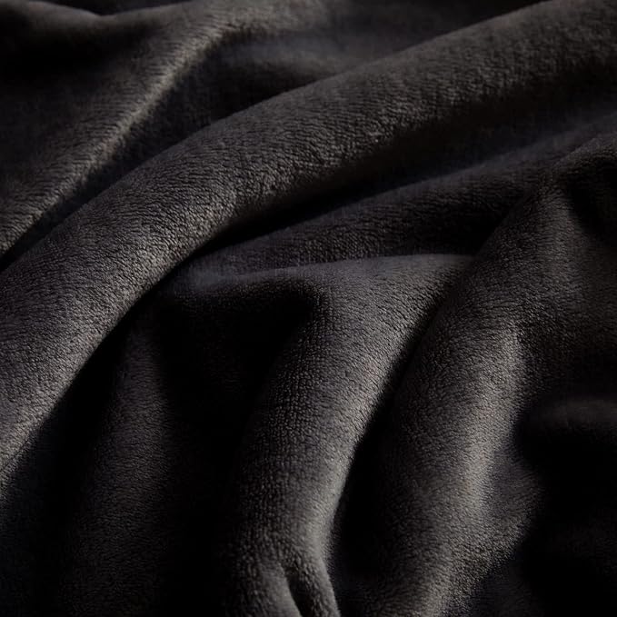 KMUSET Fleece Blanket Grey Queen Size Lightweight Cozy Plush Microfiber Solid - Image 5