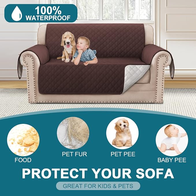 Turquoize 100% Waterproof Couch Cover Sofa Covers - Image 2