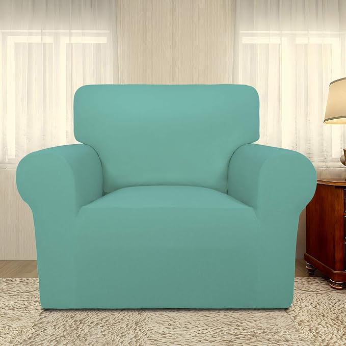 PureFit Super Stretch Chair Covers Fleece Couch Covers - Image 2