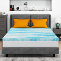 Mattress Topper Twin, 4 Inch Gel Memory Foam Bed Topper for Twin Size Bed, CertiPUR-US Certified, Blue