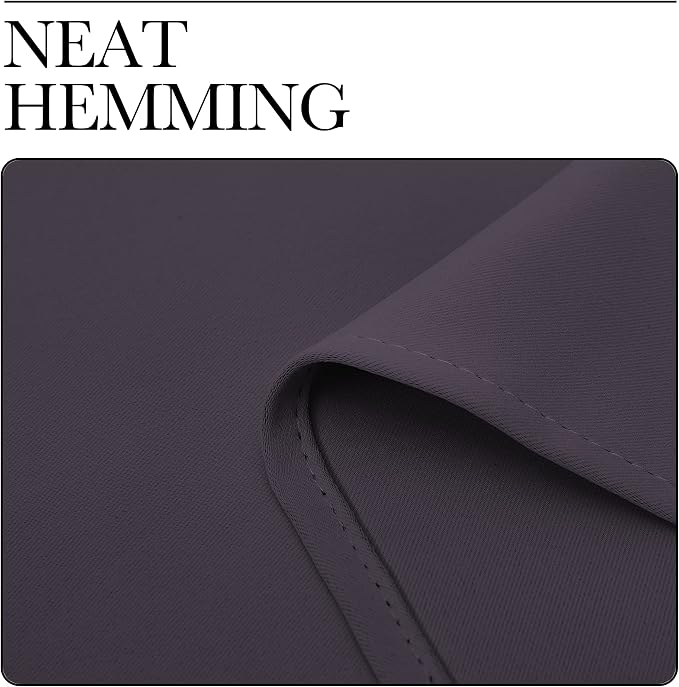 NICETOWN Greyish Purple Blackout Curtains 102 inches Length - Image 6