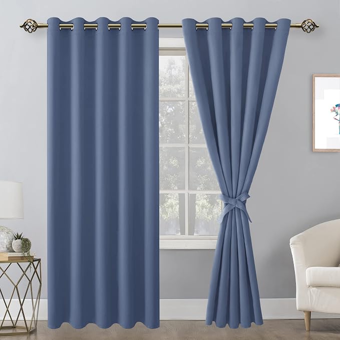 Blackout Curtains for Bedroom, 60 x 84 Inches Long, Window Curtains, Living - Image 8