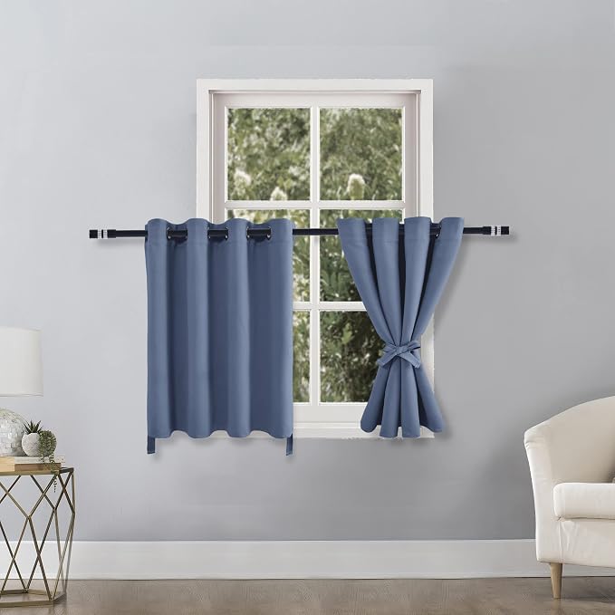 Blackout Curtains for Bedroom, 52 x 30 Inches Long, Window Curtains for Living - Image 2
