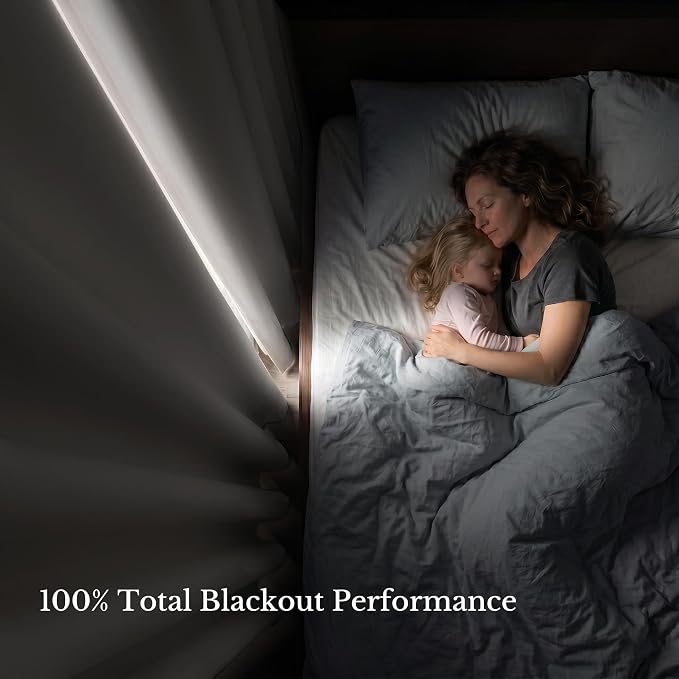 NICETOWN 100% Blackout Curtain Panels 84 inch Long - Image 4