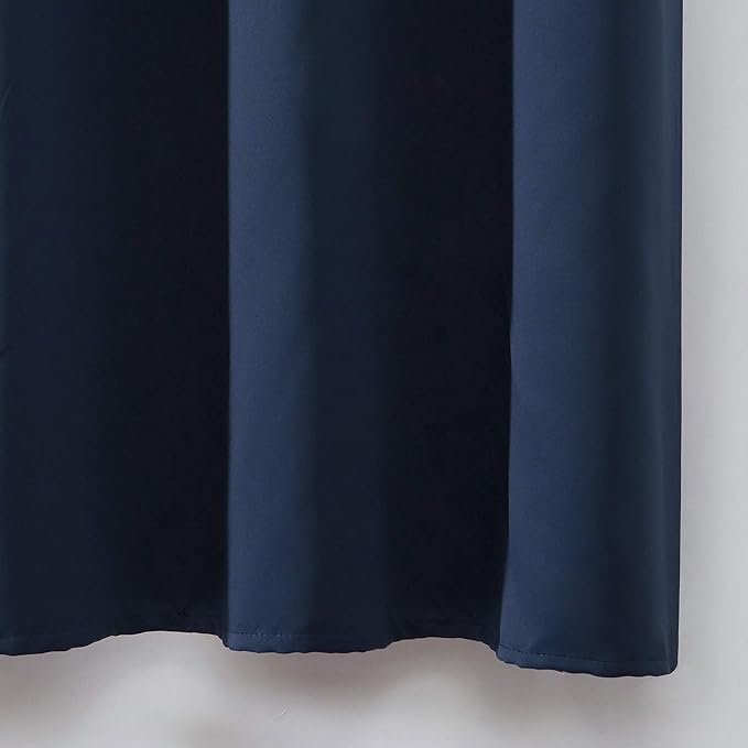 Navy Blue Thermal Blackout Curtains/42 x 72 Inch/Set of 2 Panels Room Darkening - Image 9