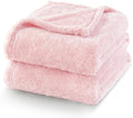 Exclusivo Mezcla Plush Fuzzy Fleece Bed Blanket King Size, Super Soft, Fluffy and Warm Blankets, Suitable for All Seasons (Light Pink, 90x104 Inches)