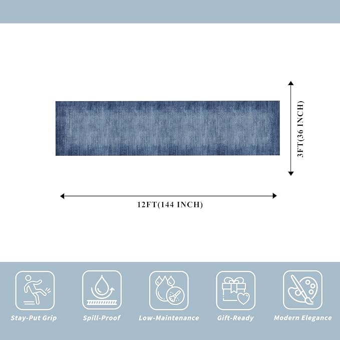 3x12 ft Non Skid Hallway Runner Rug - Image 2