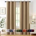 MIULEE Blackout Curtains for Bedroom 2 Panels 40 x 72 Inch Long Taupe Brown | by MIULEE