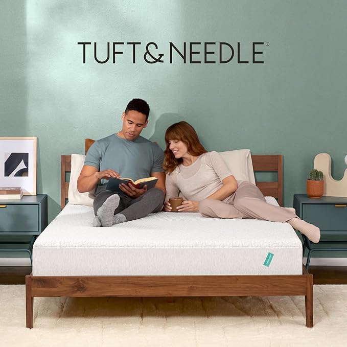 Tuft & Needle Original Medium King Size Adaptive Foam Mattress in a Box, Cooling Gel, Pressure Relief, Supportive, 100 Night Trial, Fiberglass Free, CertiPUR-US, 10-Year Limited Warranty