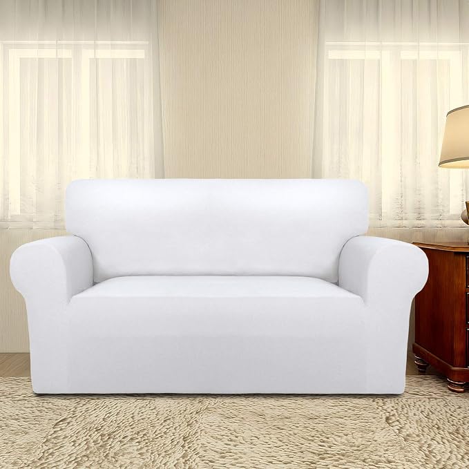 PureFit Stretch Loveseat Covers Fleece Couch Covers - Image 2