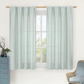 54 Inch Short Window Linen Curtains by LAMIT