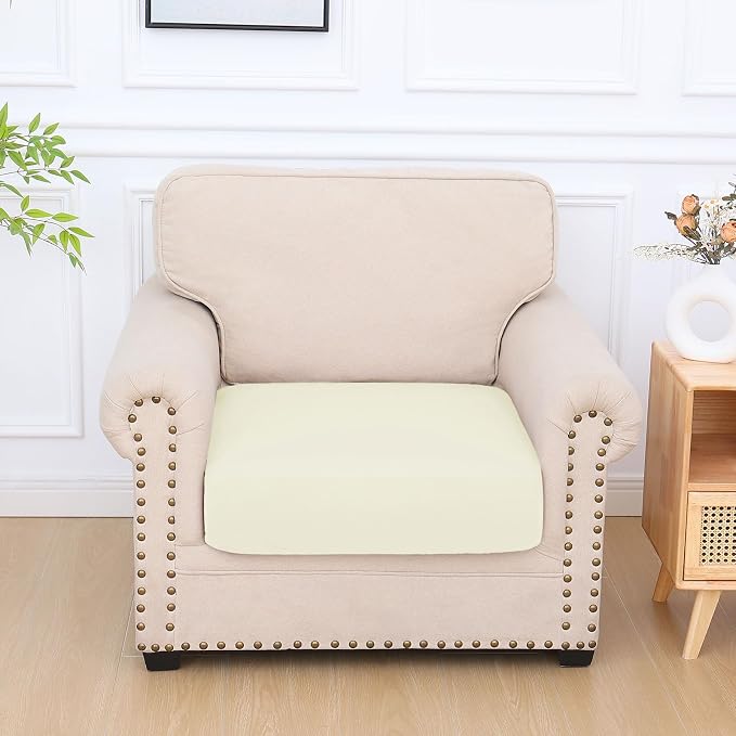 Milk Silk Couch Cushion Covers, Sofa Covers Washable - Image 7