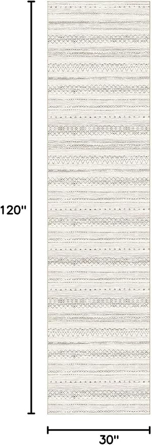 cotiled Hallway 2.6x8 Runner Rugs Washable Boho Moroccan Soft Rug | Solve - Image 2