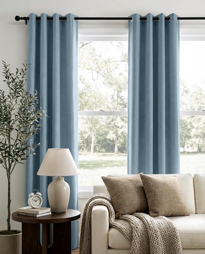 Curtains, 2 Panels, Grommet Top, Thermal Insulated, Full Light Blackout - Image 2